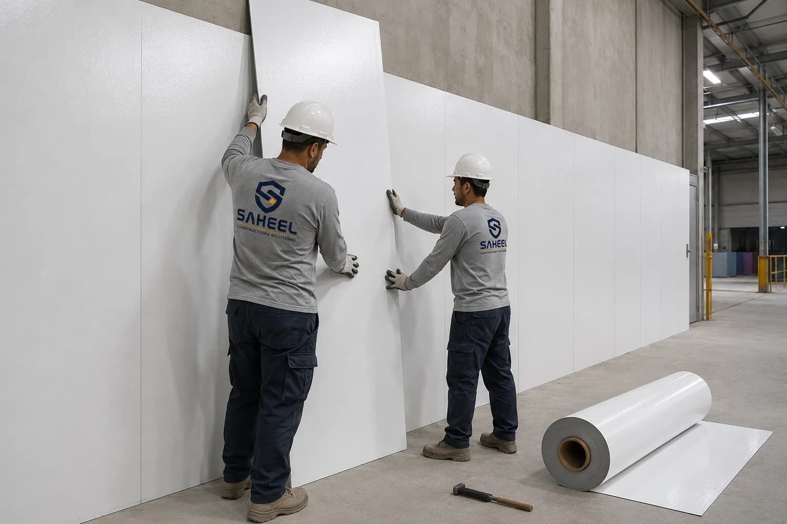 Hygienic FRP interior wall and ceiling system